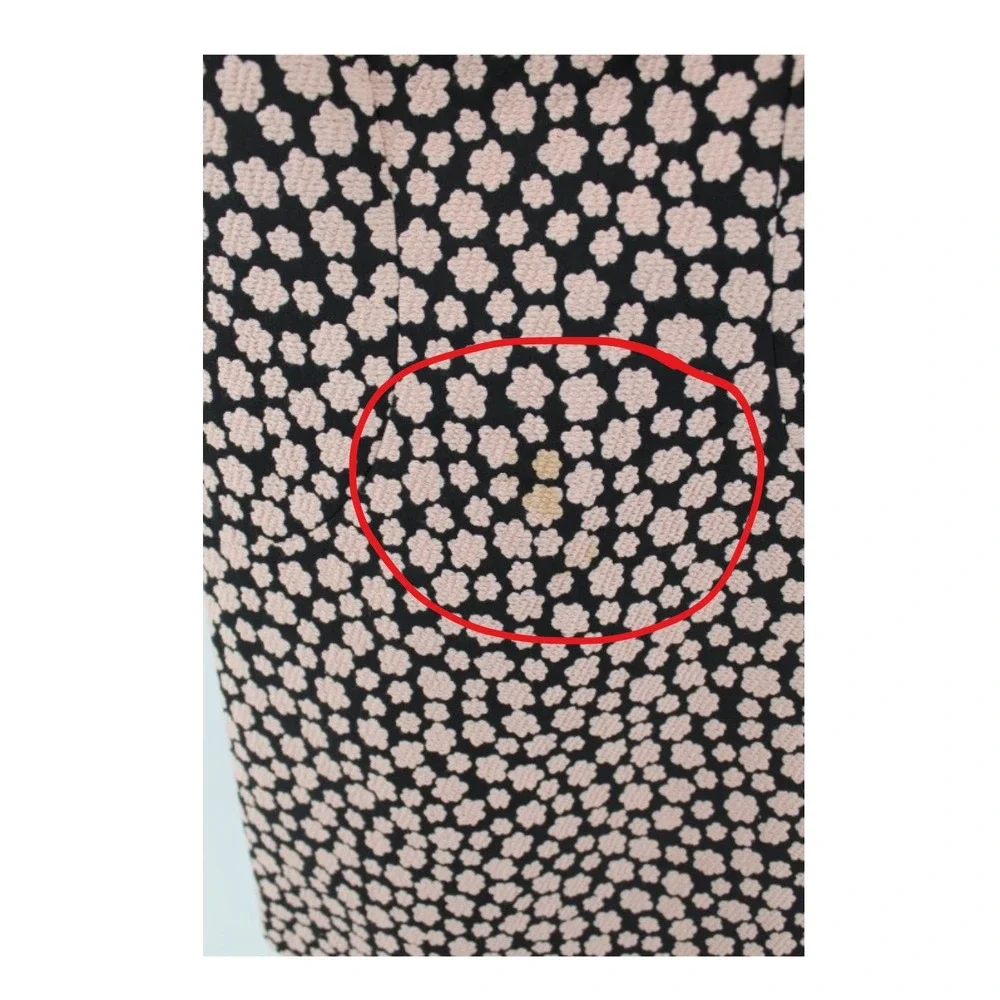 kate spade New York‎ Jacquard Petal Print Mini Dress Pink Black Size 2 (Flaw)